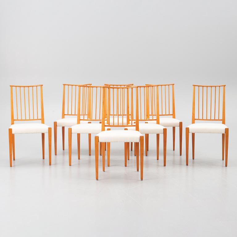 Josef Frank, eight model 970 chairs, Svenskt Tenn, Sweden.