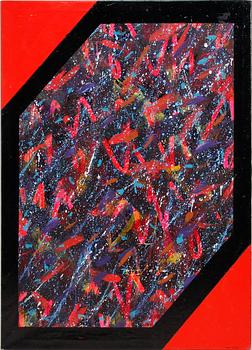 MAYA EIZIN ÖIJER, akryl på duk, sign.