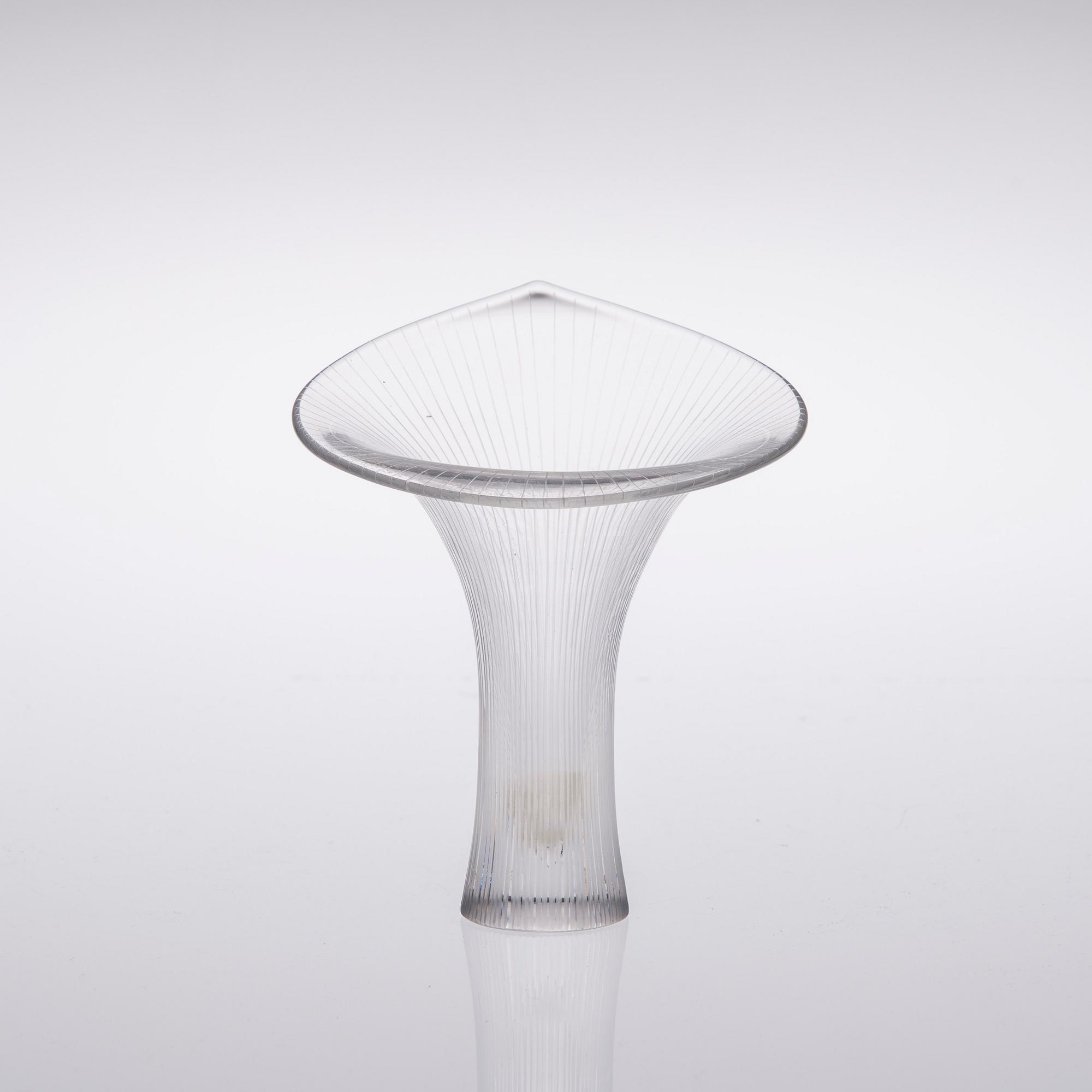 TAPIO WIRKKALA, MALJAKKO, glas, "Kantarelli", signerad Tapio Wirkkala Iittala.