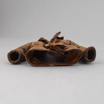 A stoneware sculpture by Ingrid Herrlin, signed.
