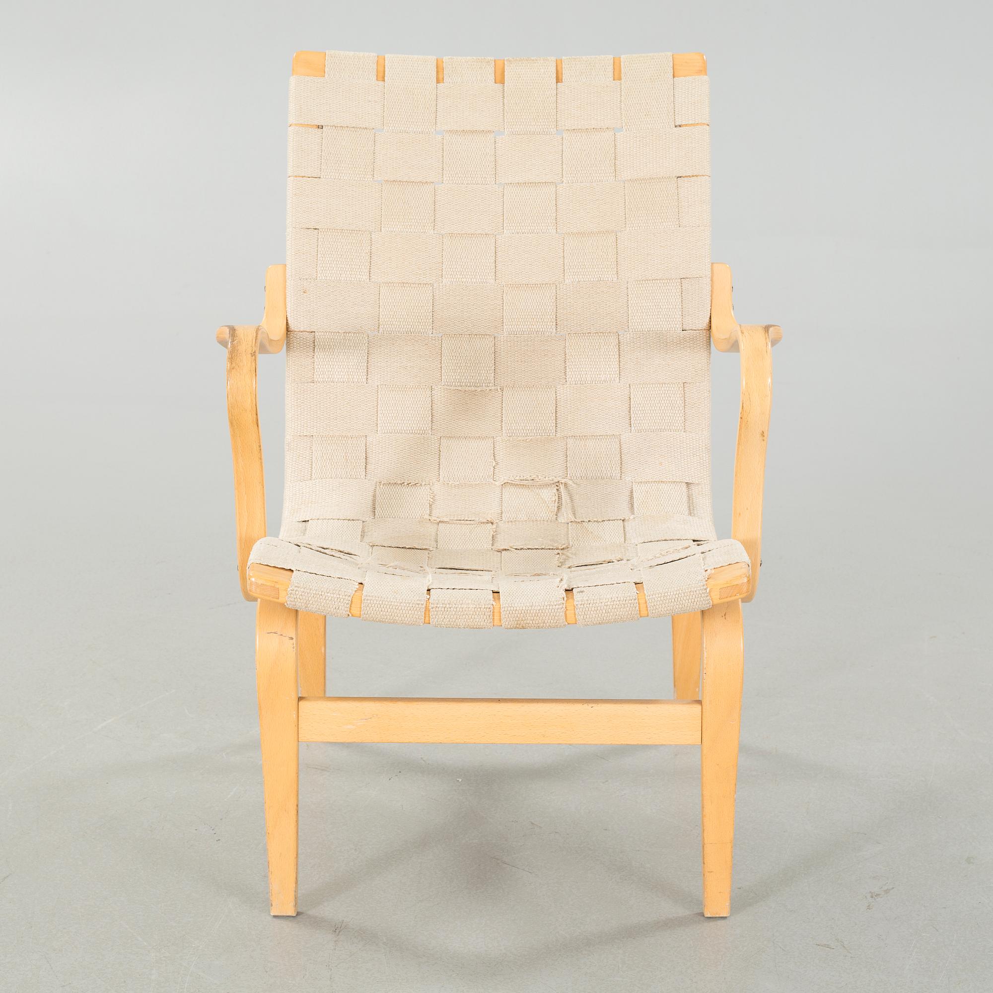 BRUNO MATHSSON, fåtölj, "Eva", Dux, 1900-talets andra hälft.