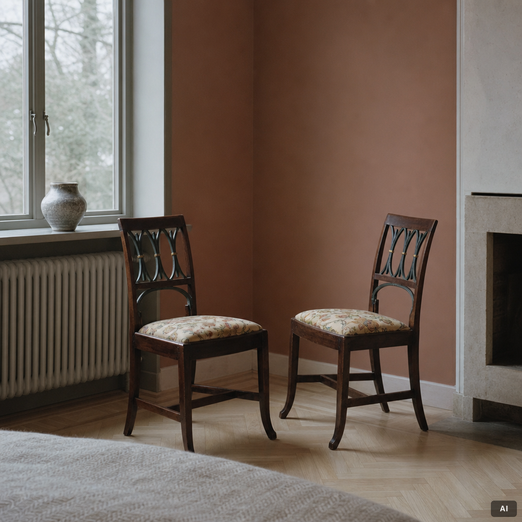 A set of six Russian Empire chairs, early 19th century.