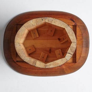 Axel Einar Hjorth, a stained pine "Utö" table, Nordiska Kompaniet, Sweden 1930's.