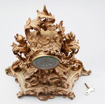 BORDSPENDYL, brons, Frankrike, 1800-talets mitt.