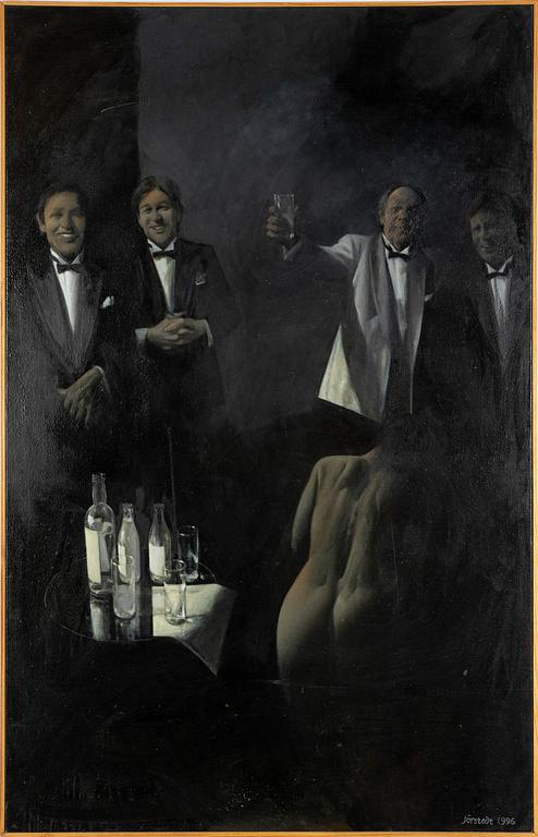 Kjell Jörstedt, oil on canvas. Ca. 150 x 96 cm.