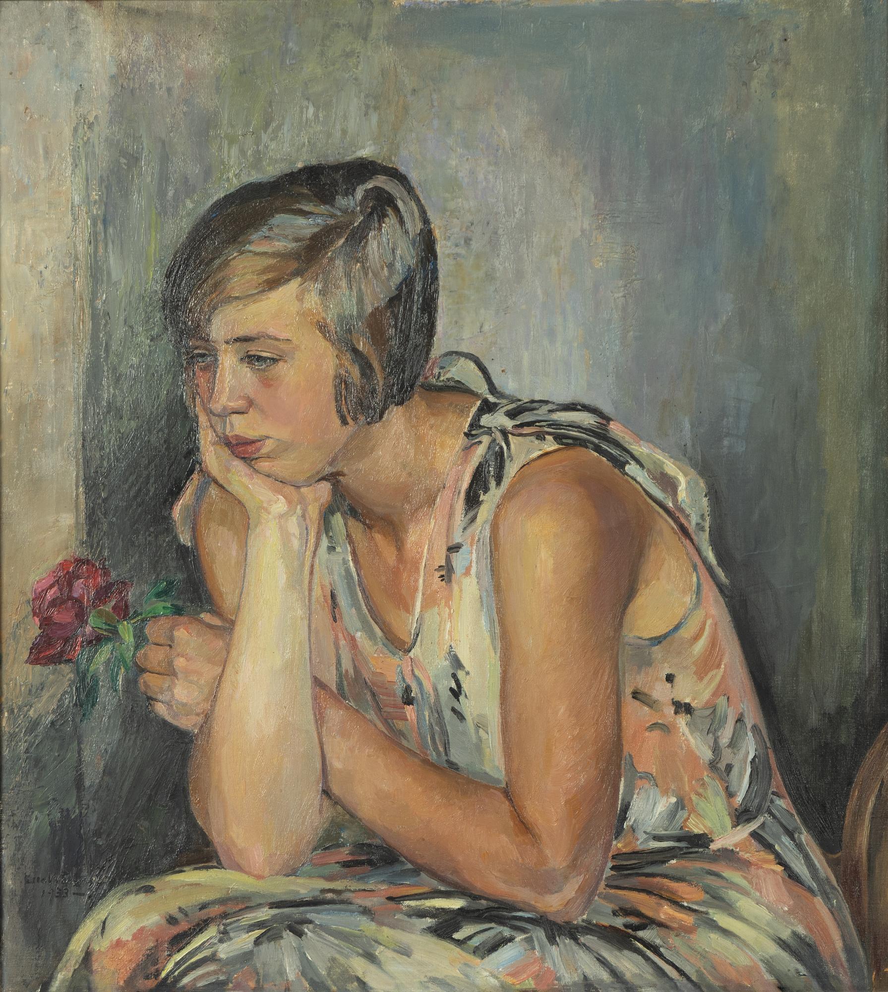 Ella Wanner, Portrait of a Young Woman.