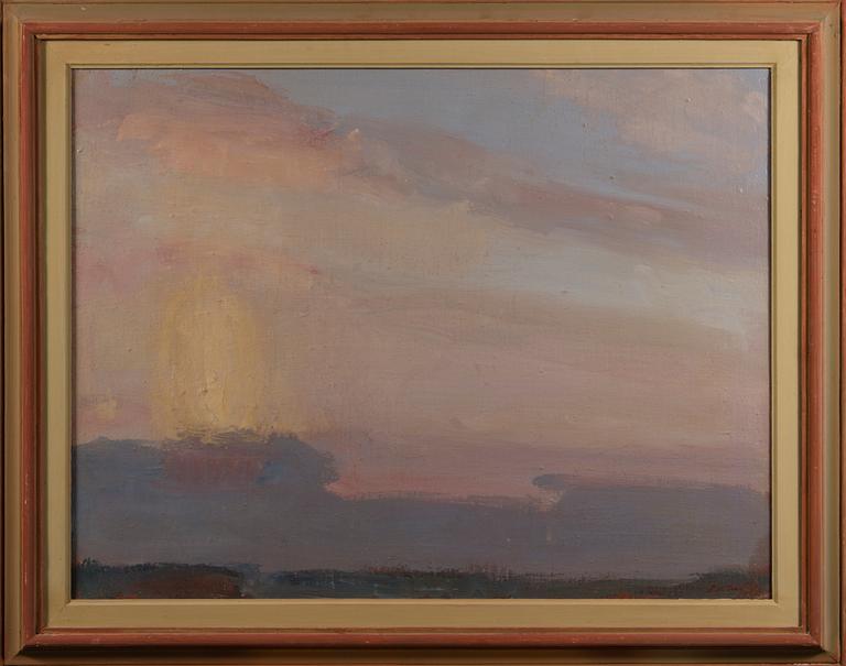 GEORGES VON SWETLIK, egg-oil tempera on canvas signed.