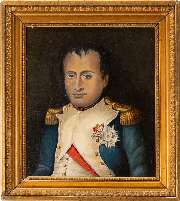 Oidentifierad konstnär, Porträtt föreställande Napoleon Bonaparte, 1800-tal.