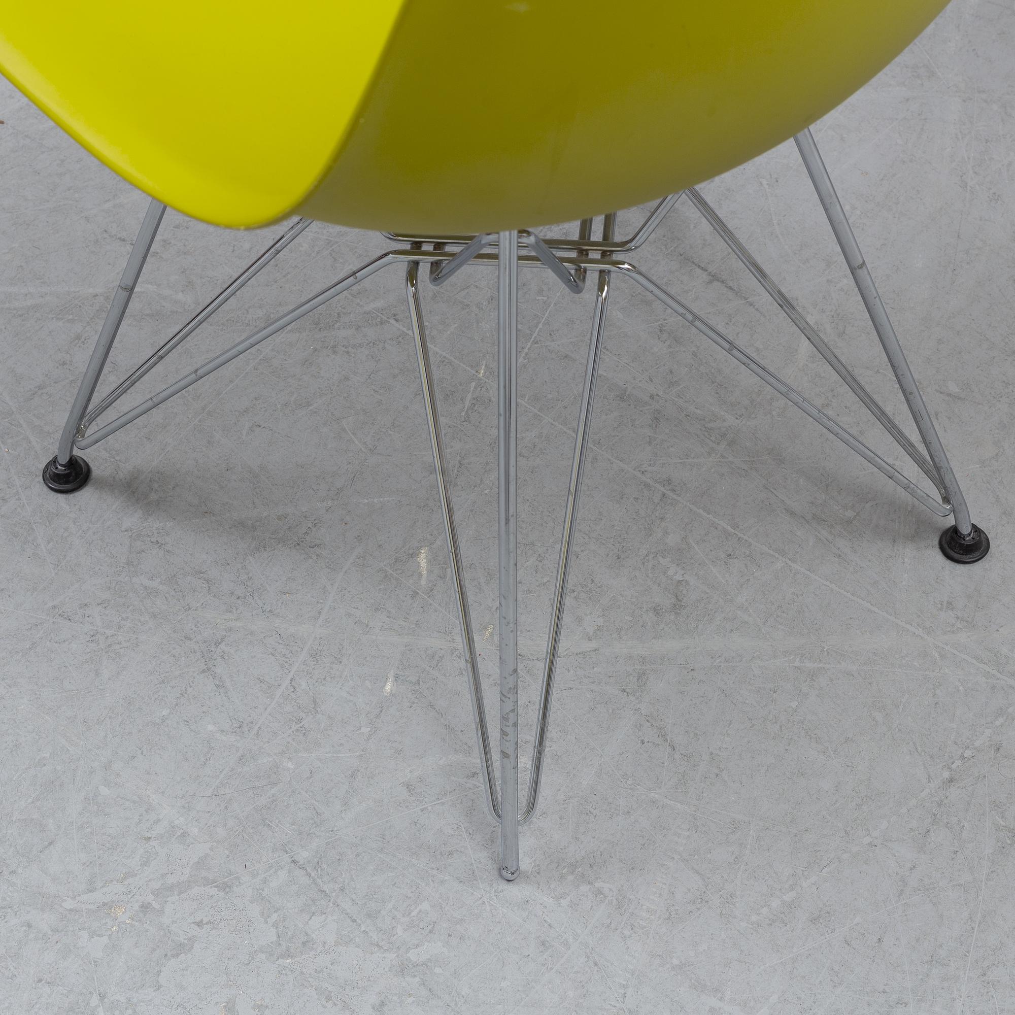 Charles & Ray Eames, seven 'DSR' chairs, Vitra, 2011.
