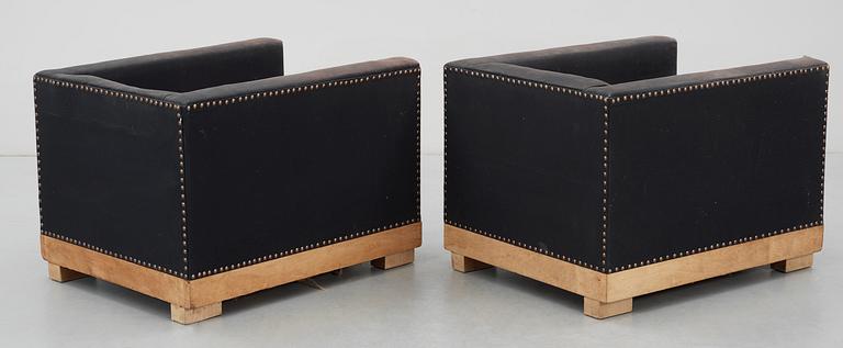 A pair of Björn Trägårdh arm chairs by Svenskt Tenn, 1930's.