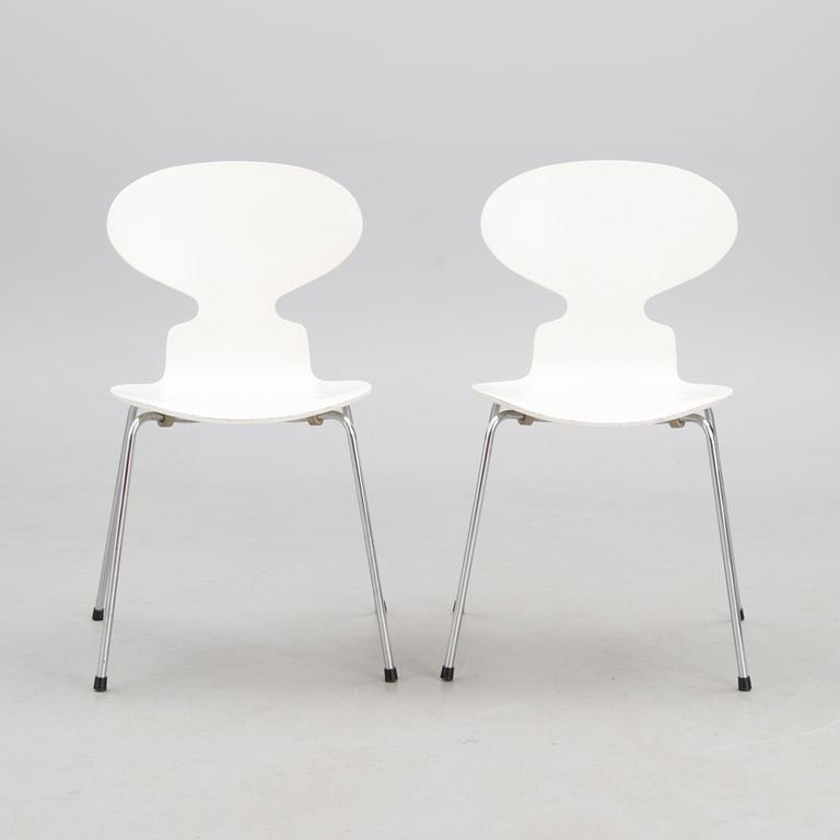 A pair of "Ant" chairs, late 1980s.