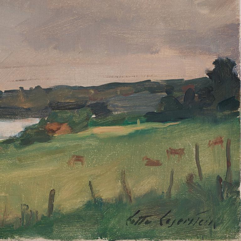 Lotte Laserstein, View over a pasture.