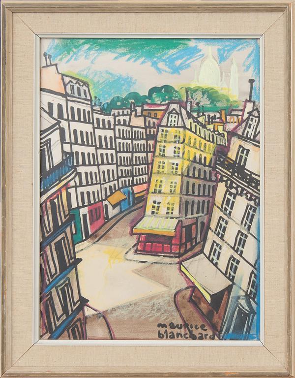 MAURICE BLANCHARD, blandteknik, signerad.