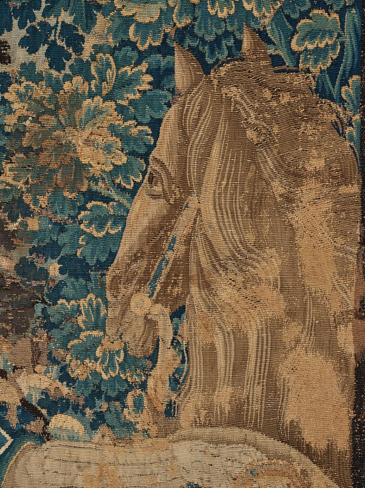 VÄVD TAPET, gobelängteknik, sannolikt "Godfrey of Bouillon", ca 331 x 234,5-237 cm, Flandern 1600-tal.