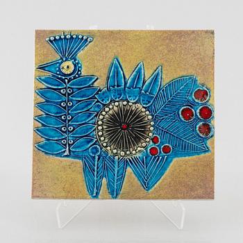 Lisa Larson, väggrelief, stengods, Gustavsberg.