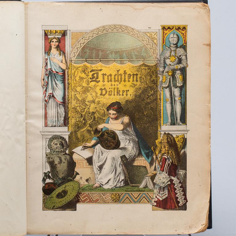 BOK,"Die Trachten der Völker. Vom Beginn der Geschichte bis zum 19. Jahrhundert" av Albert Kretschmer. Leipzig 1906.