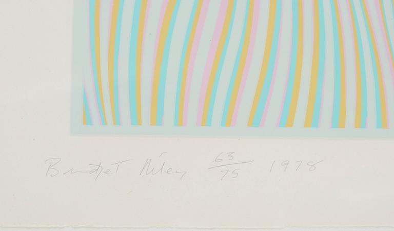 Bridget Riley, "Untitled Bleu".