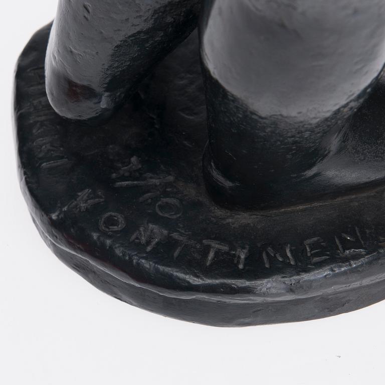 HEIKKI KONTTINEN, skulptur, brons, signerad, daterad 1974 och numrerad 7/10.