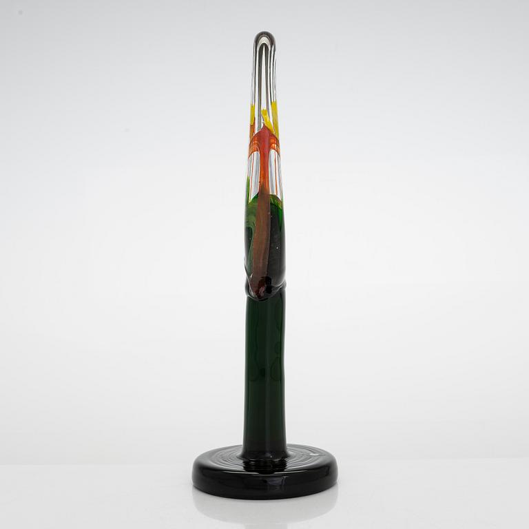 Oiva Toikka,  glasskulptur, "Lollipop", signerad O. Toikka Iittala 2015 30/50.