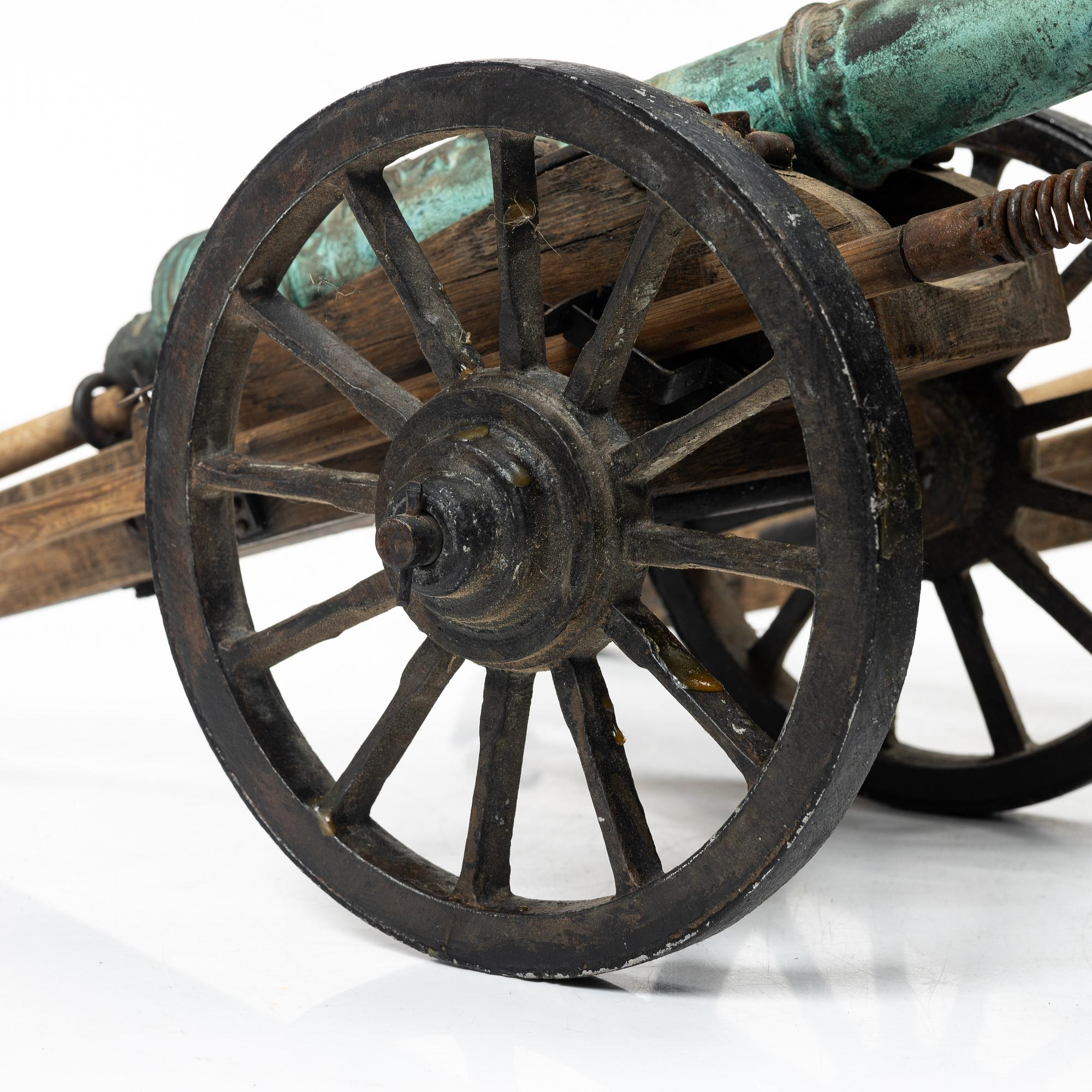 Modellkanoner ett par, 1900-tal.