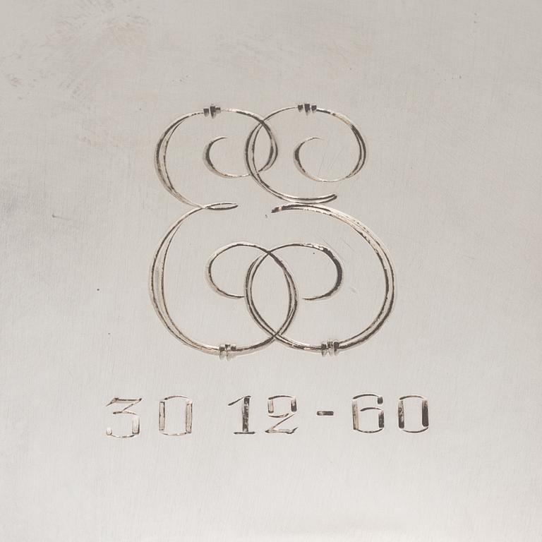 Tapio Wirkkala, fat, silver, TW 100, Kultakeskus, Tavastehus, 1960.