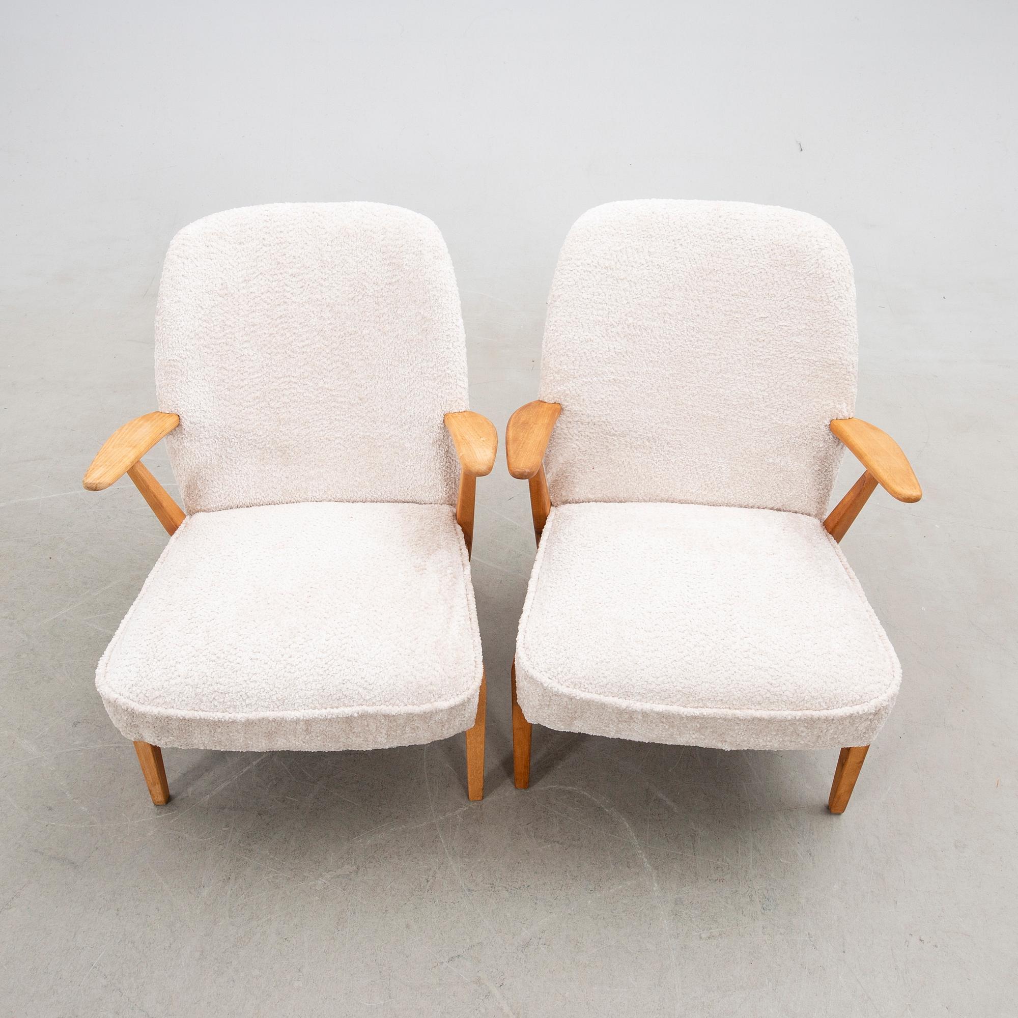 Fåtöljer, ett par, 1900-talets mitt.