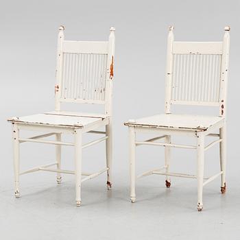 Carl Westman, chairs, 6 pcs, "Arbetarmöbeln", early 20th century.