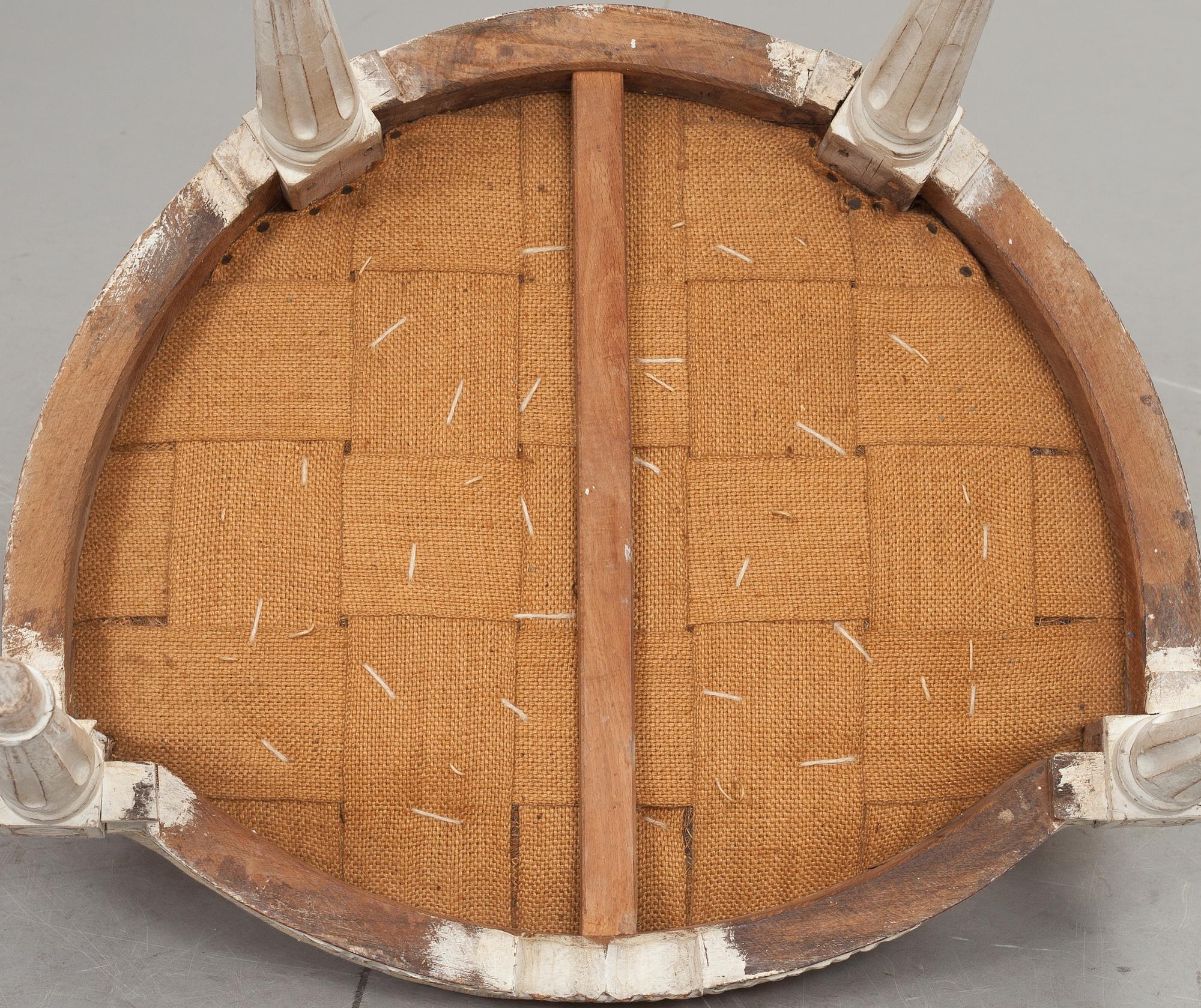 KARMSTOL, Louis XVI-stil, 1800-tal.