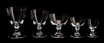 GLASSERVIS, ca 115 delar, Strömbergshyttan, 1900-talets första hälft.