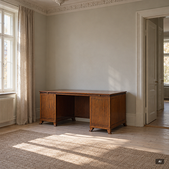 Carl Malmsten, attributed to, an imposing desk, circa late 1920s.