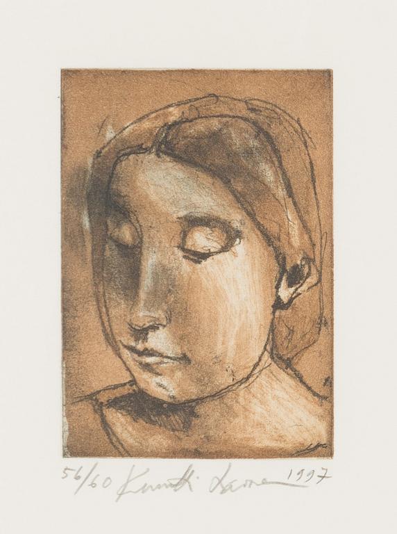 Kuutti Lavonen, etsning, signerad och daterad 1997, numrerad 56/60.