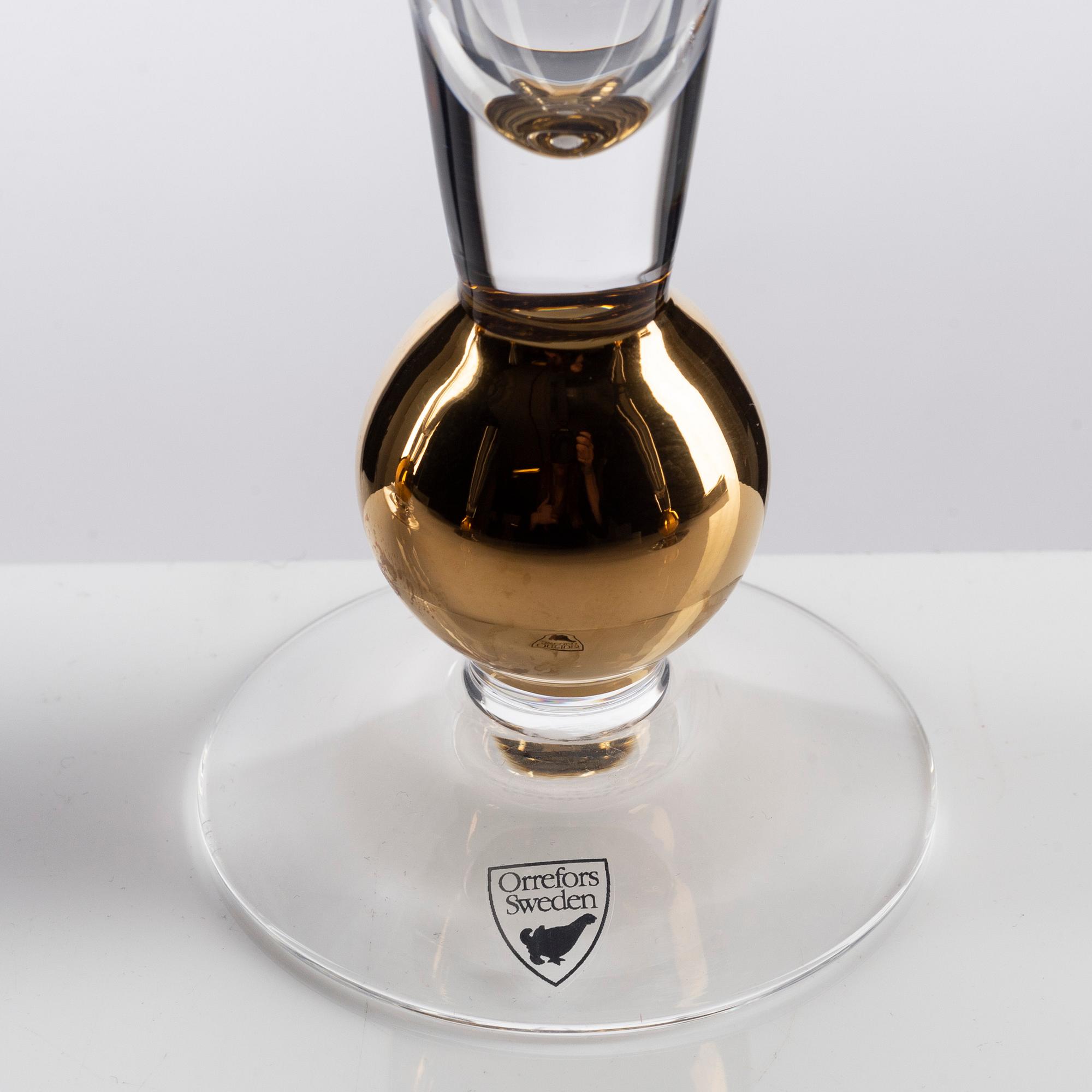 Gunnar Cyrén, an 18-piece 'Nobel' glass service, Orrefors.