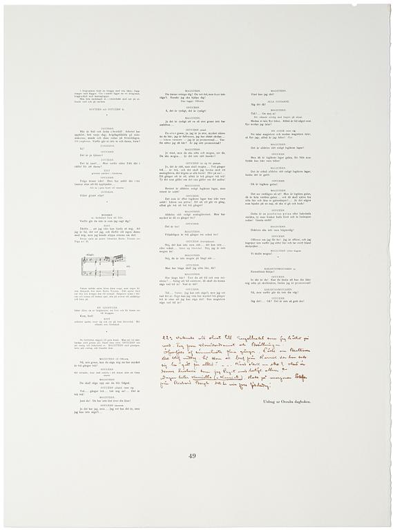 Lena Cronqvist, Untitled, from the portfolio: “August Strindberg, A Dream Play”.