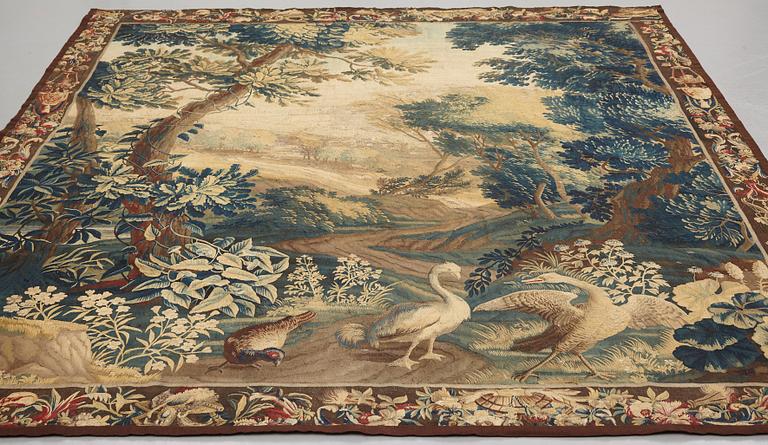 A tapestry, "Verdure", tapestry weave, ca 301 x 254 cm, France 18th century.