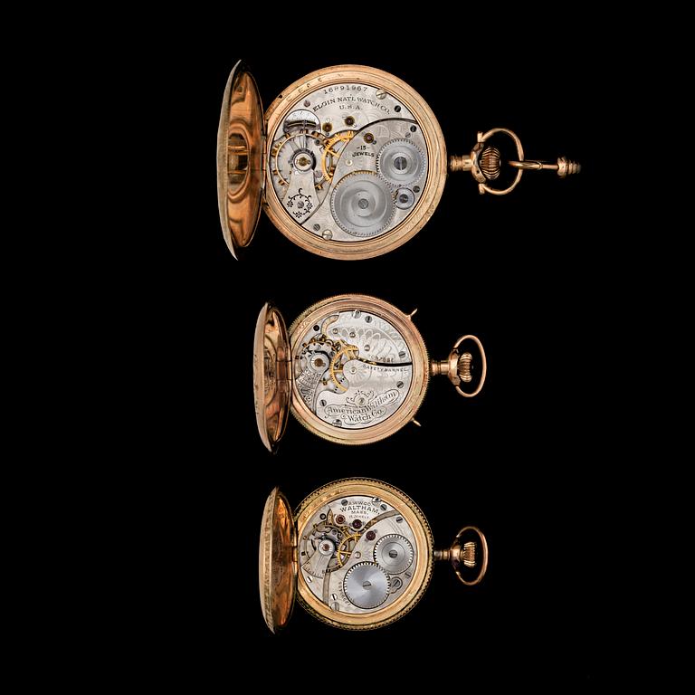 FICKUR, 2+1st, Waltham resp Elgin, doublé, tid 1900-tal.