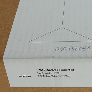 Claesson Koivisto Rune, taklampa, "W151 Extra Large Pendant S3", Wästberg.