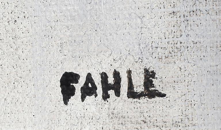 GUSTAF ADOLF FAHLE, olja på duk, signerad.