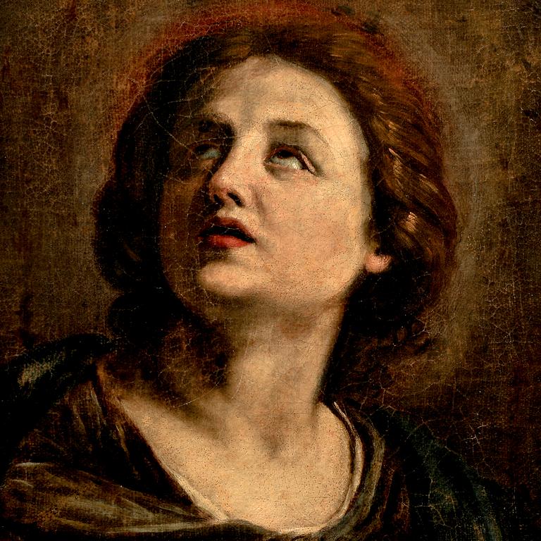 Okänd konstnär 1700/1800-tal , olja på duk lagd på pannå.