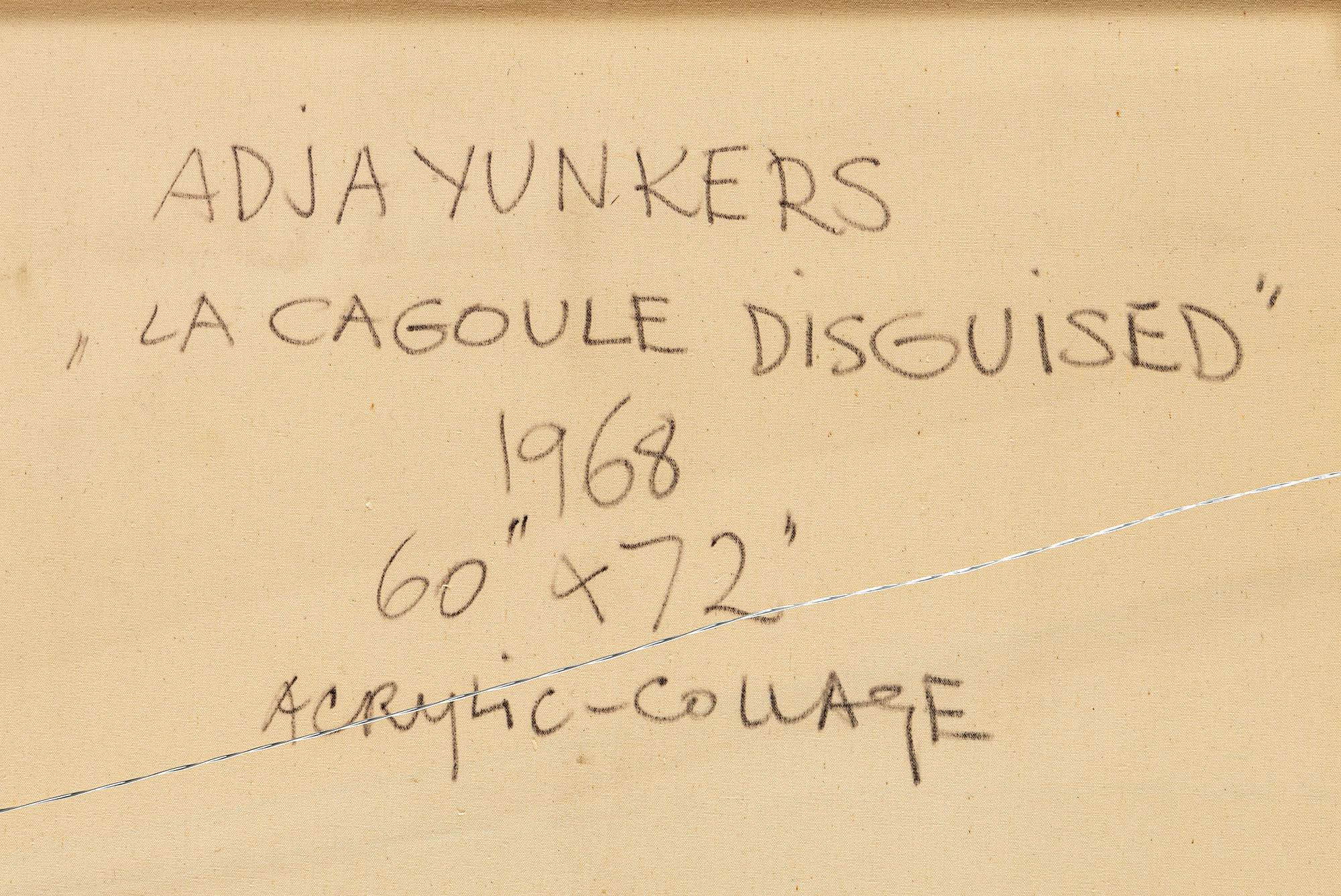 ADJA YUNKERS, akryl och collage på duk, signerad och daterad 1968 a tergo.