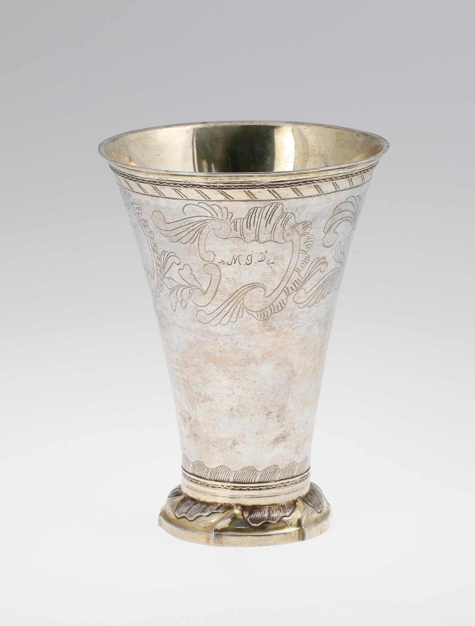 BÄGARE, silver, Mathias Forswall, Uppsala 1775.