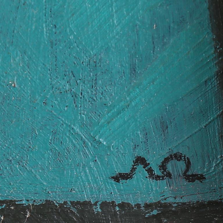 ARNE ÖDBERG, oil on panel, signed with monogra. Dated -54 verso.
