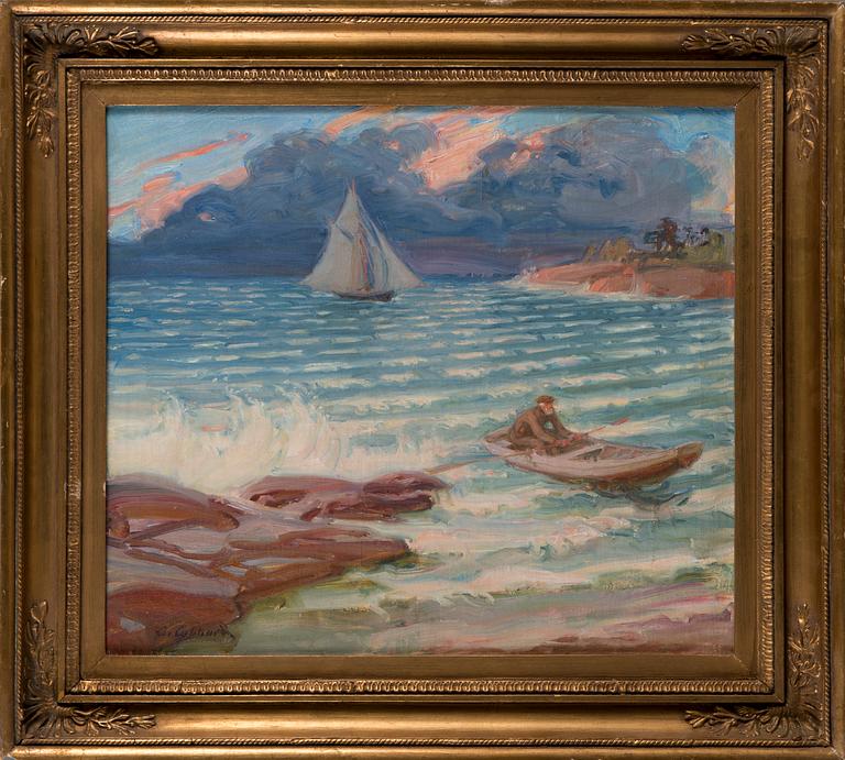 ALBERT GEBHARD, oil on canvas, signed.