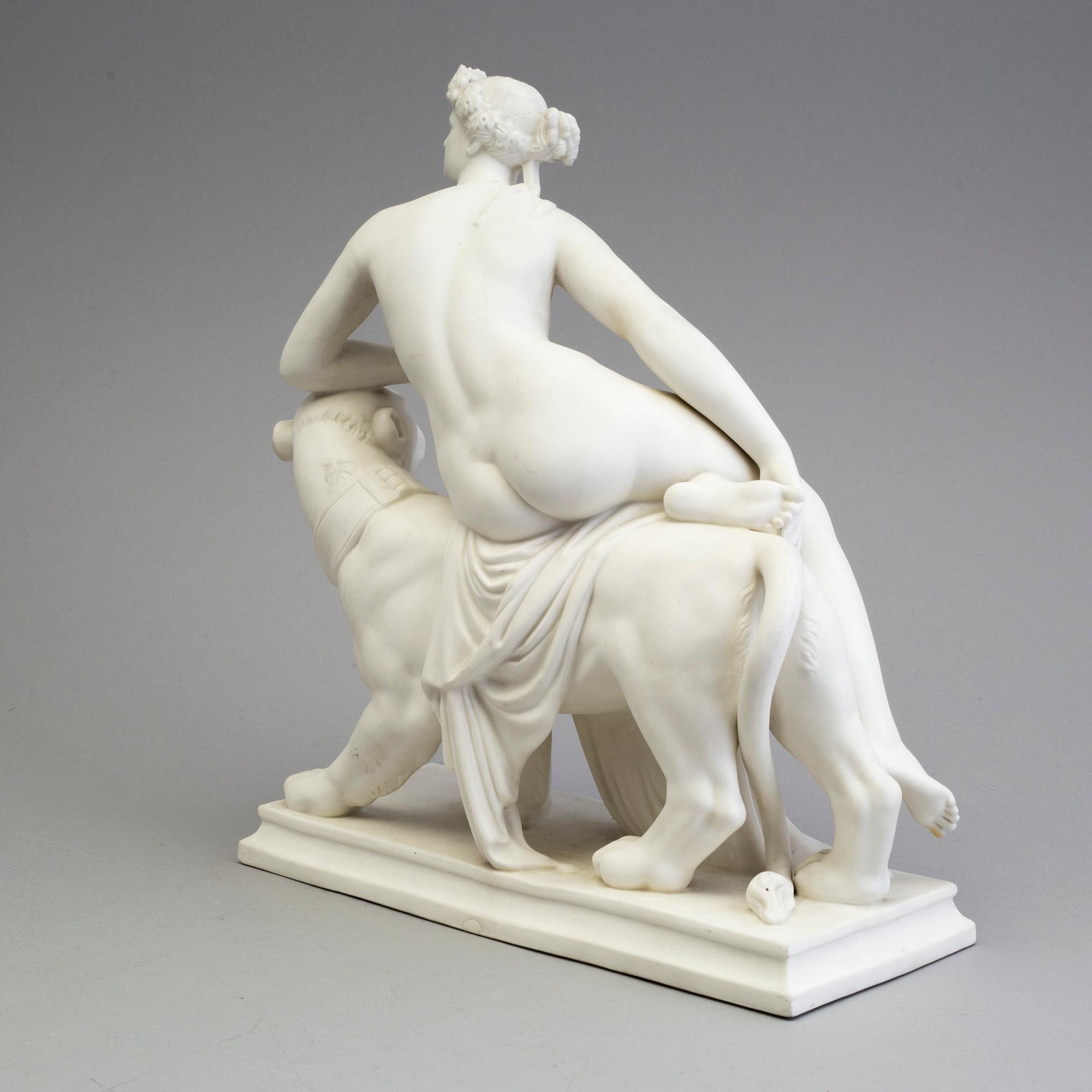 A PARIAN FIGURE, after J H von Danecker, Gustafsberg 1890.