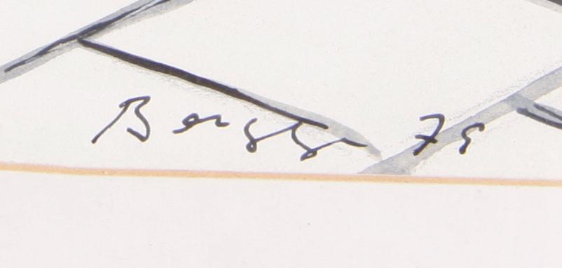 BERGGREN, KALLE. Akvarell. Sign o dat. -79.