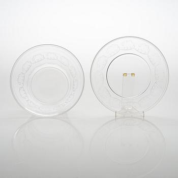 Simon Gate, skål på fat, "Molnet", signerad of.G.100.25.S.