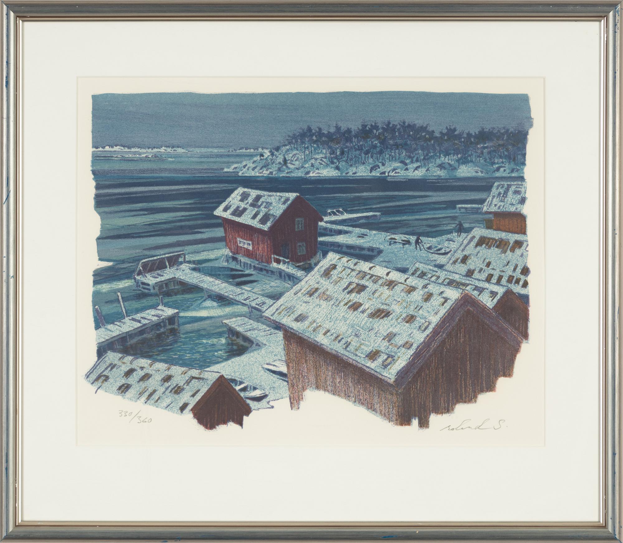 Roland Svensson, färglitografi, signerad och numrerad 330/360.