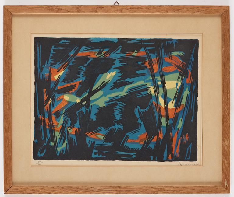 Jean Bertholle, Dark composition.