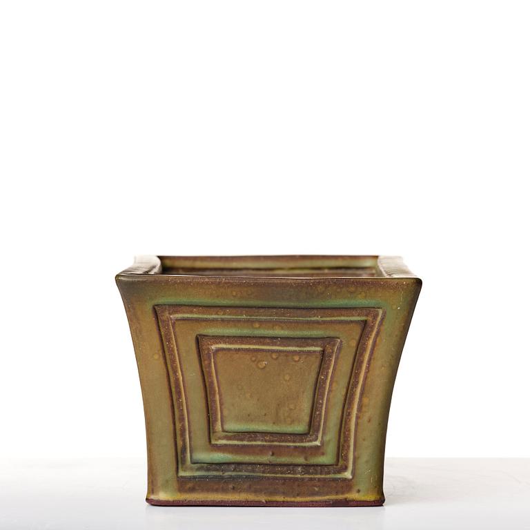 Wilhelm Kåge, a "Farsta" stoneware vase, Gustavsberg studio, Sweden 1952.