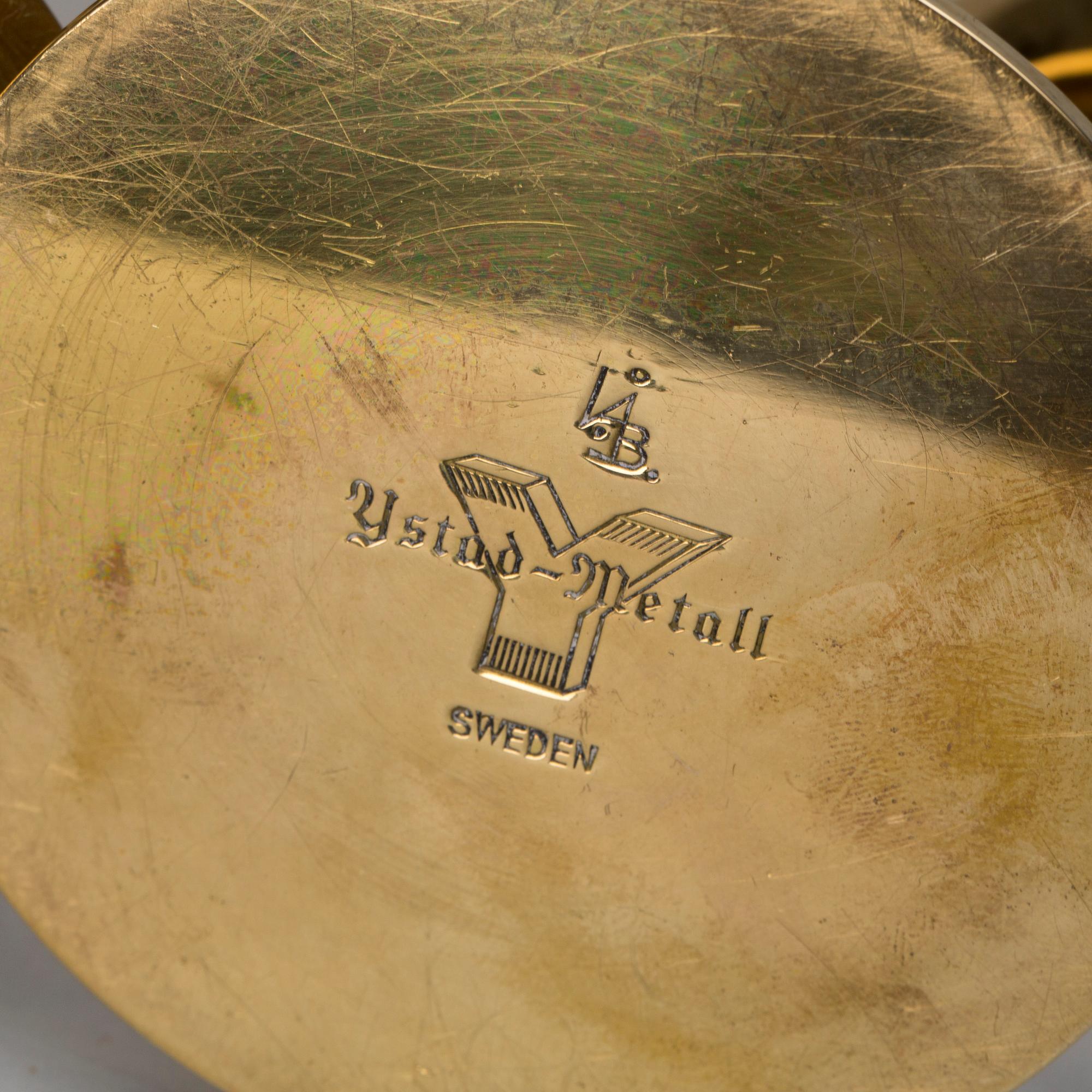 LJUSSTAKAR/VASER, 4 st, Liljan, Ivar Ålenius Björk, Ystad metall.