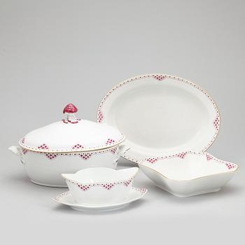 MATSERVIS, 29 delar, porslin, Royal Copenhagen, 1900-tal.